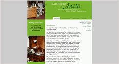 Desktop Screenshot of galeriehof-antik.de